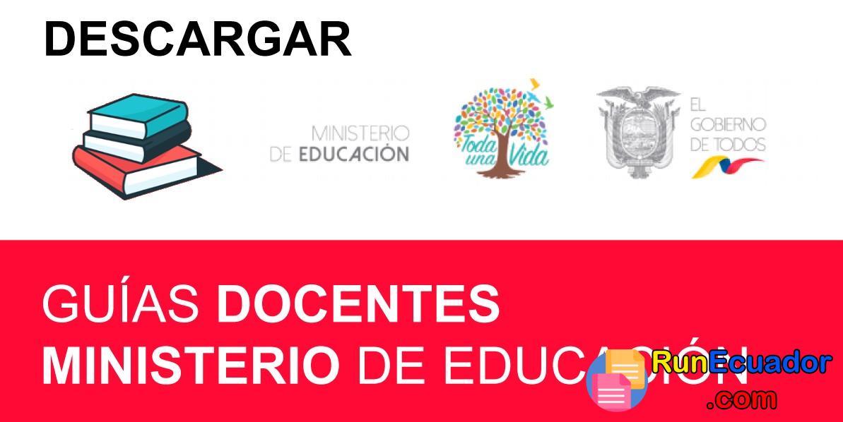 Guía del docente del Ministerio de Educación