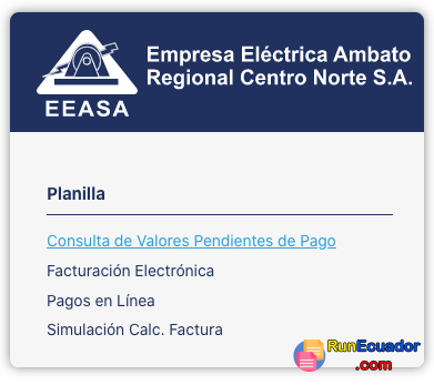 Consultar Planilla de luz en Ambato