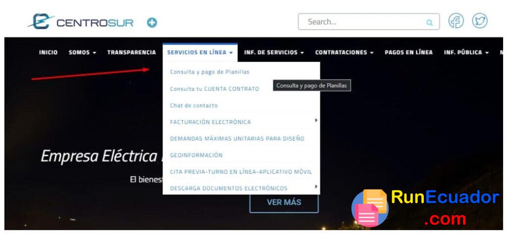 Consultar Planilla de Luz Cuenca 3 Consultar Planilla de Luz Cuenca