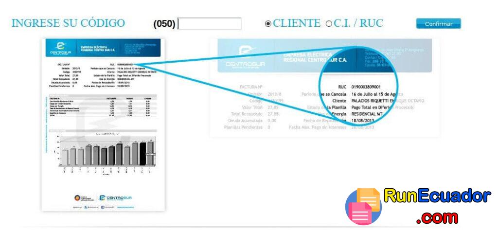 Consultar Planilla de Luz Cuenca 5 Consultar Planilla de Luz Cuenca