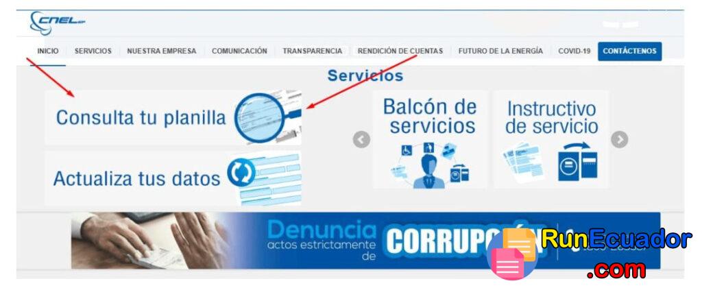 Consultar Planilla de Luz Esmeraldas CNEL 2 Planilla de Luz Esmeraldas