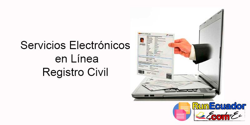 Registro Civil Ecuador:【Trámites en Línea】