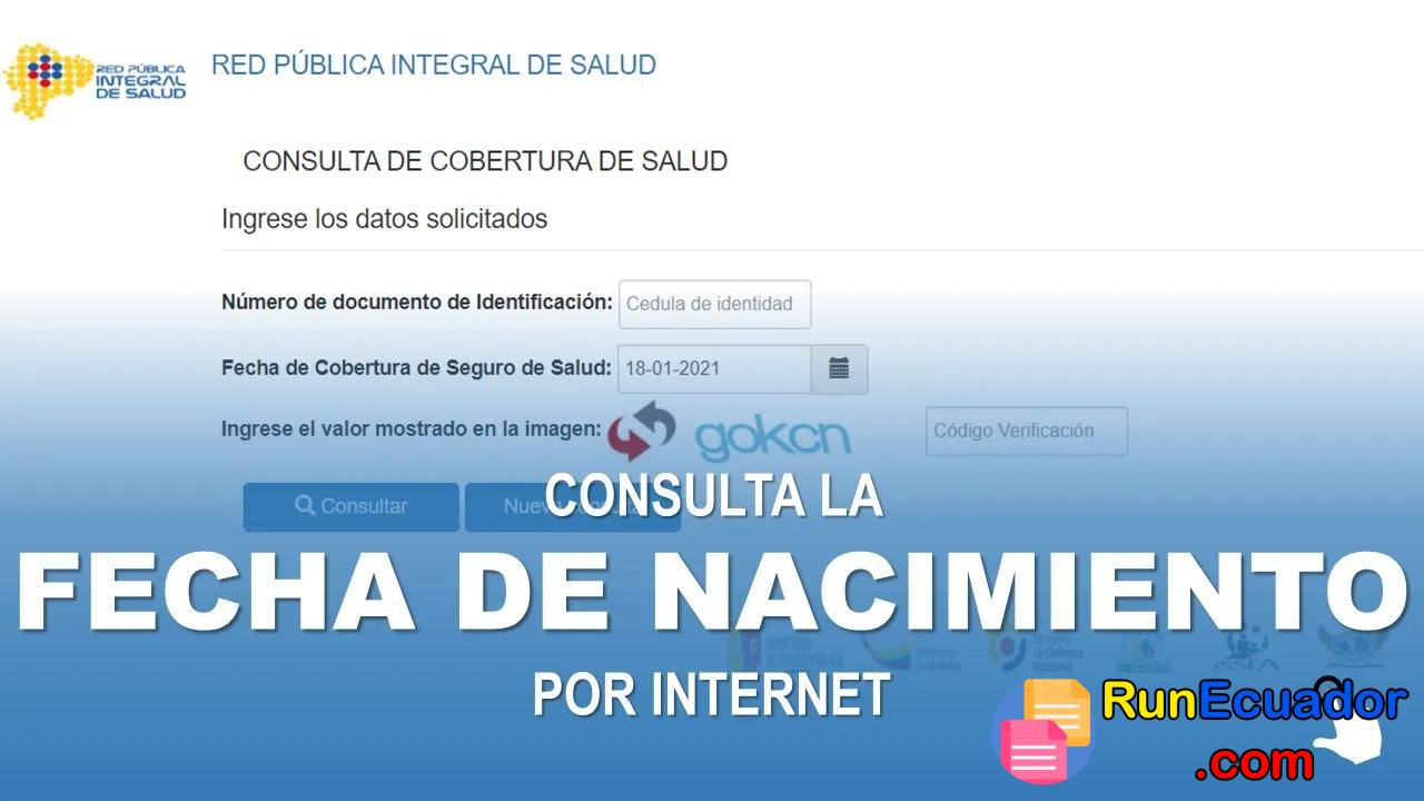 Cómo saber Fecha de Nacimiento