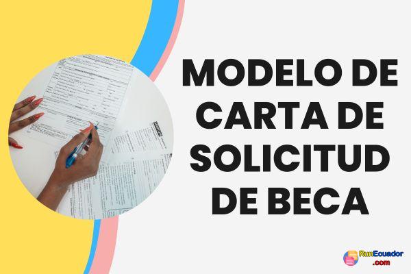Modelo de Carta de Solicitud de Beca 2025