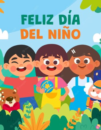 Dia del Niño en Ecuador 5 ilustracion-plana-dia-nino-espan