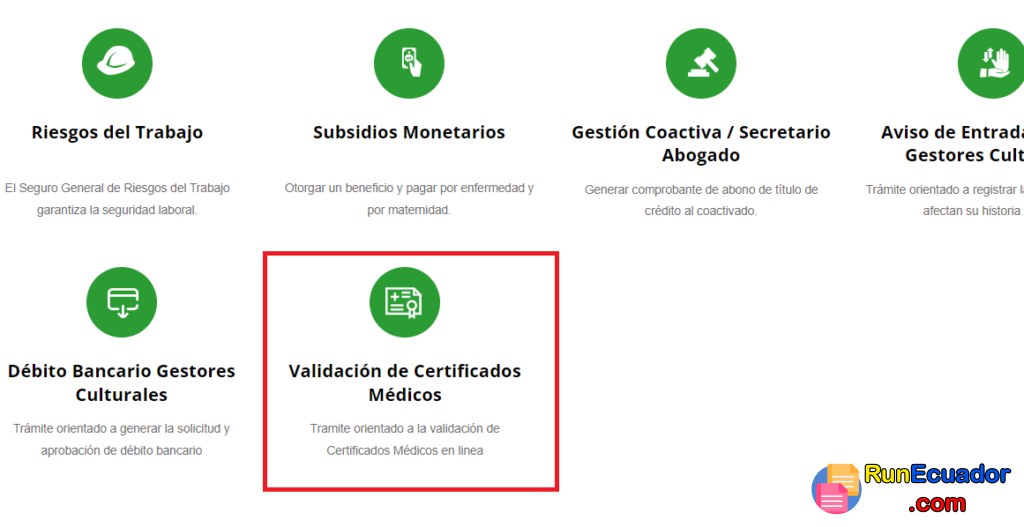 Validación Certificados Médicos IESS 6 Validación Certificados Médicos IESS