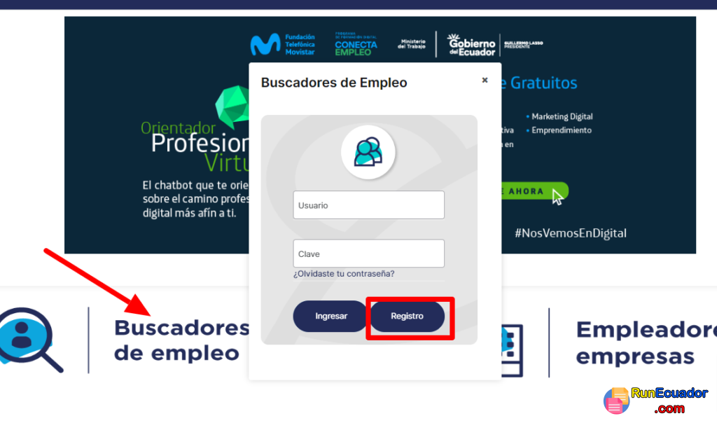 Encuentra Empleo: Cómo registrarse y crear cuenta 1 Cómo registrarse y crear cuenta en Encuentra Empleo