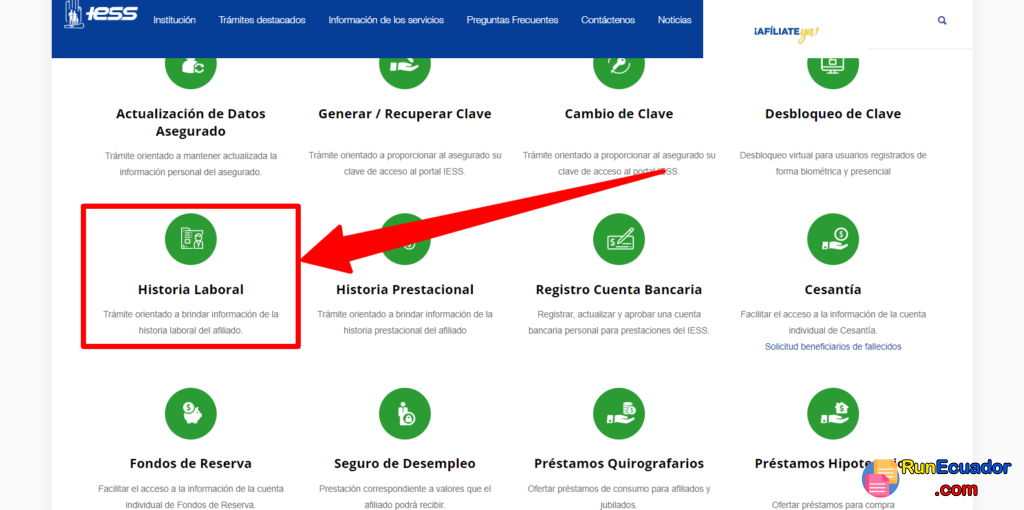 Consultar Aportaciones al IESS 3 Consultar Aportaciones al IESS
