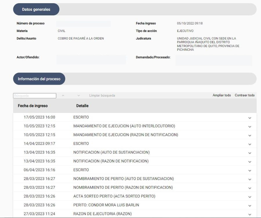 Consulta de Procesos Judiciales 5 Consulta de Procesos Judiciales