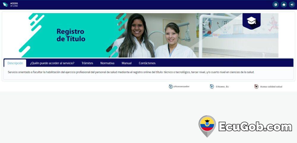 Consulta de Títulos Registrados ACESS 4 Consulta de Títulos Registrados ACESS