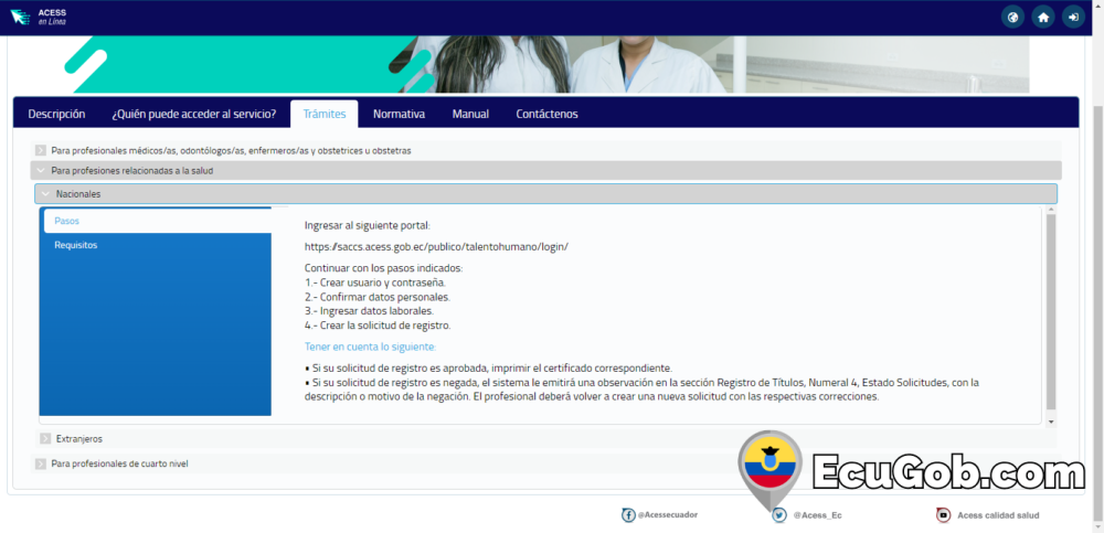 Consulta de Títulos Registrados ACESS 6 Consulta de Títulos Registrados ACESS