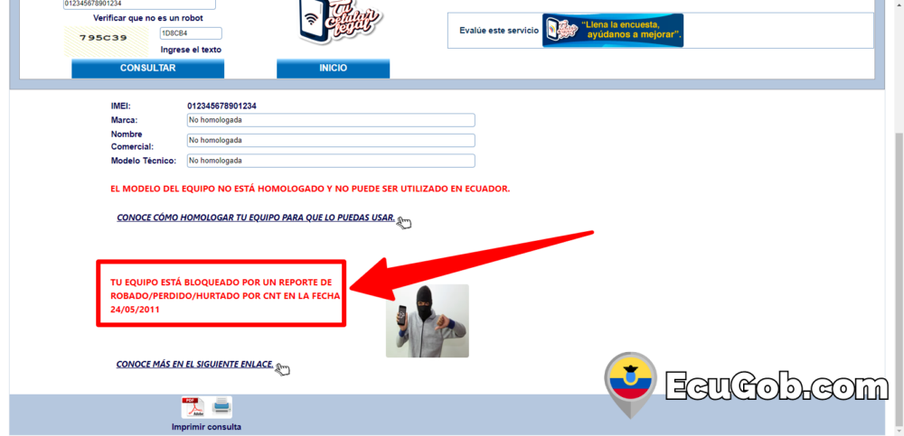 Consultar y verificar IMEI celular en Ecuador (Arcotel) 4 Consultar y verificar IMEI celular en Ecuador (Arcotel)