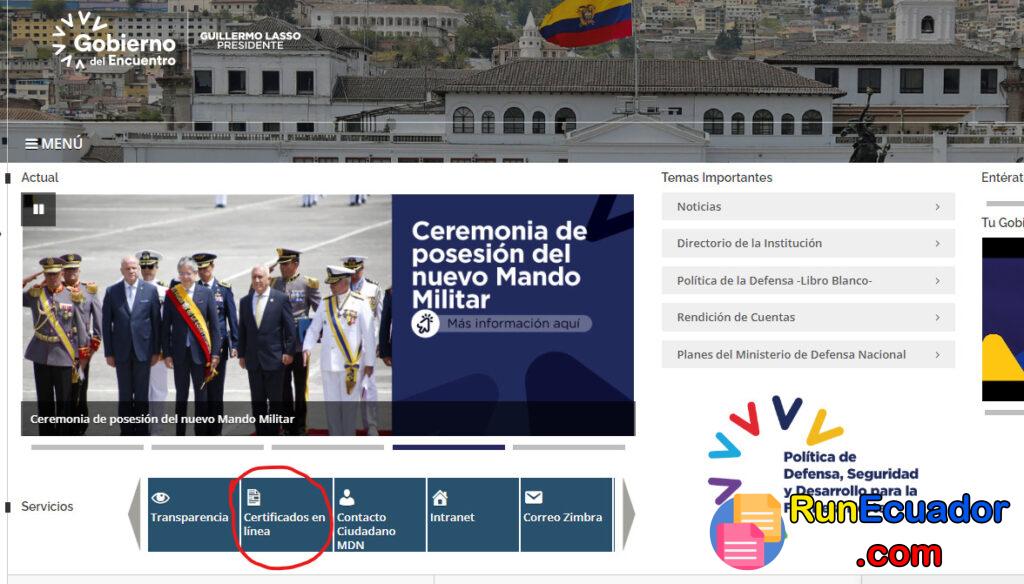 Certificado de No Pertenecer a las Fuerzas Armadas 2 Certificado de No Pertenecer a las Fuerzas Armadas