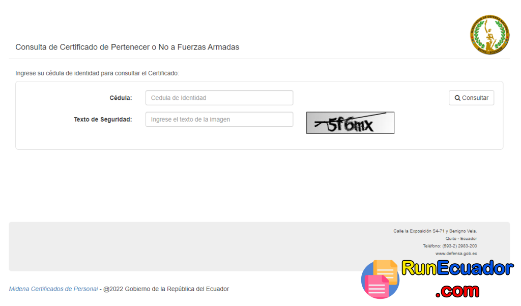 Certificado de No Pertenecer a las Fuerzas Armadas 4 Certificado de No Pertenecer a las Fuerzas Armadas