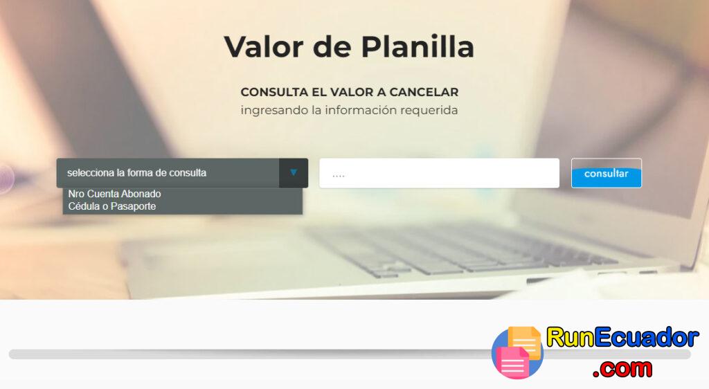 Planilla de Agua Ibarra 3 Planilla de Agua Ibarra