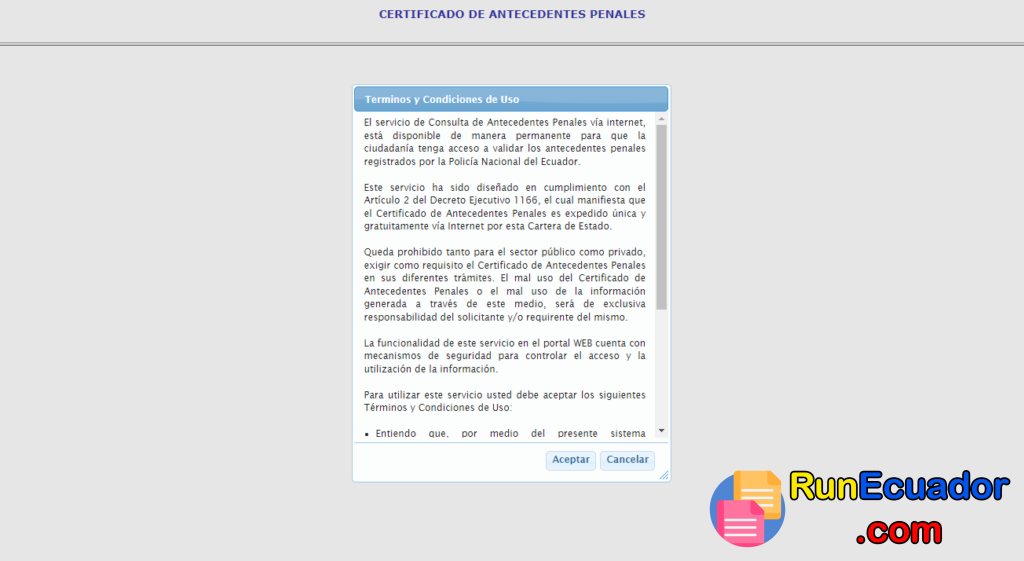 Certificado de Antecedentes Penales
