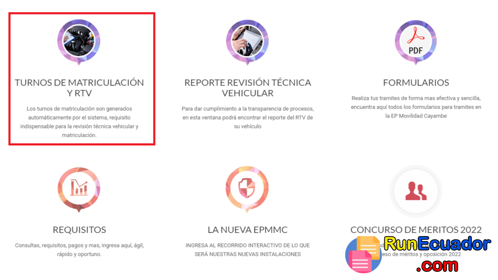 Turno para Revisión Vehicular Cayambe 2 Revisión Vehicular Cayambe