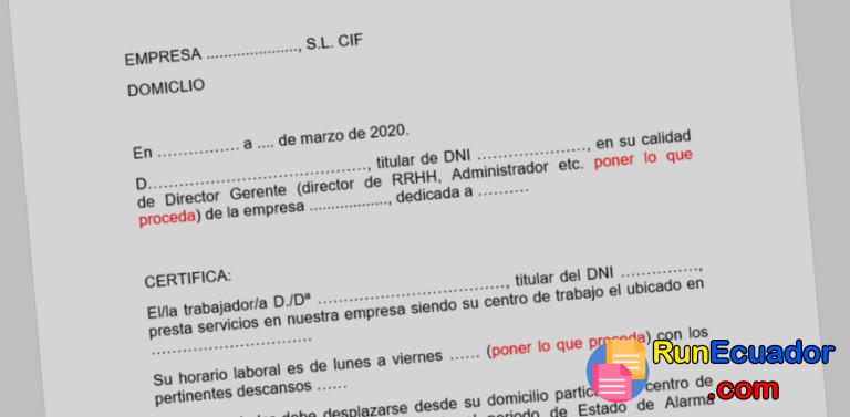 Modelo de Certificado de Ingresos o Sueldo 2025