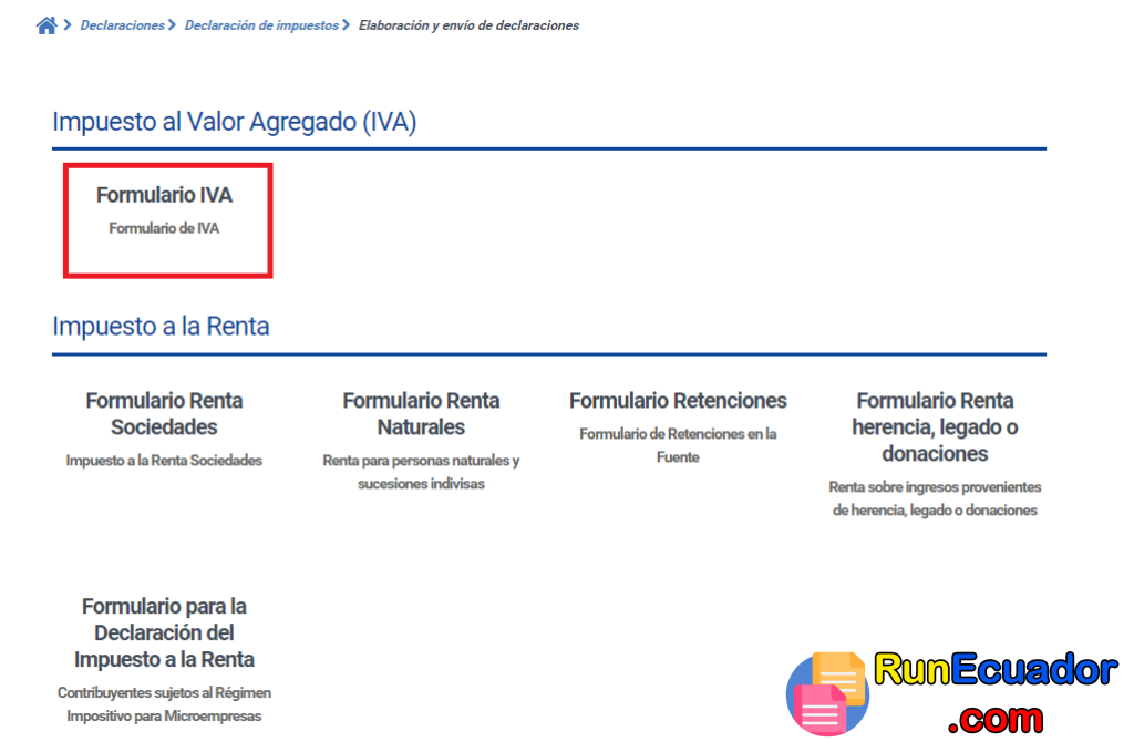 Declaración Semestral del IVA en Línea SRI 4 Declaración Semestral del IVA en Línea SRI